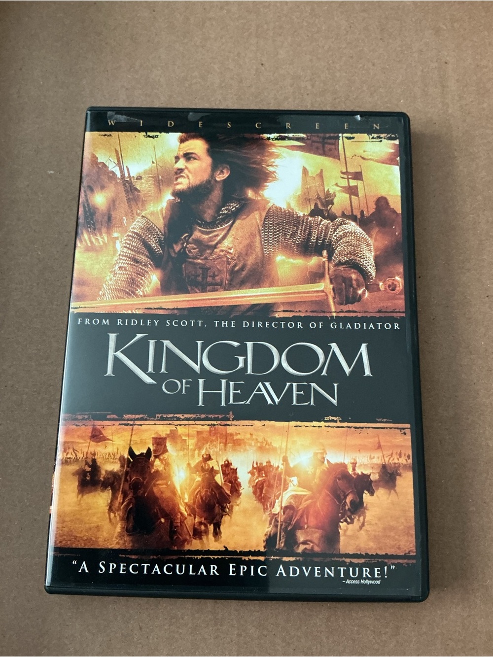 Kingdom of Heaven Widescreen DVD - Orange Black Artwork
